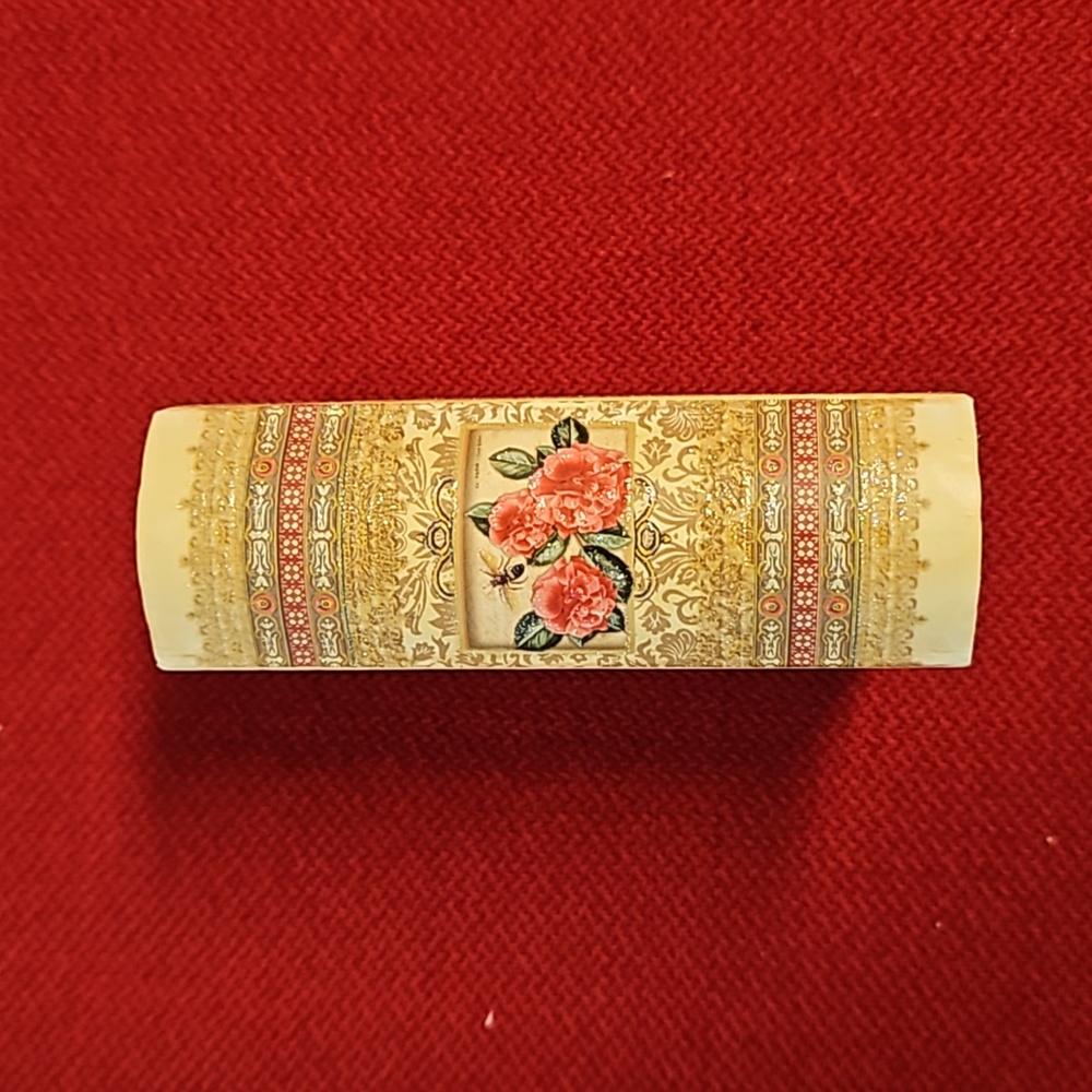 PUNCH STUDIO Rose soap faux vtg. book keepsake empty glittered magnetic Victoria - Picture 3 of 7